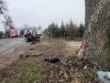 Dachowanie samochodu osobowego w miejscowości Ulatowo-Pogorzel 27.11.2019r.